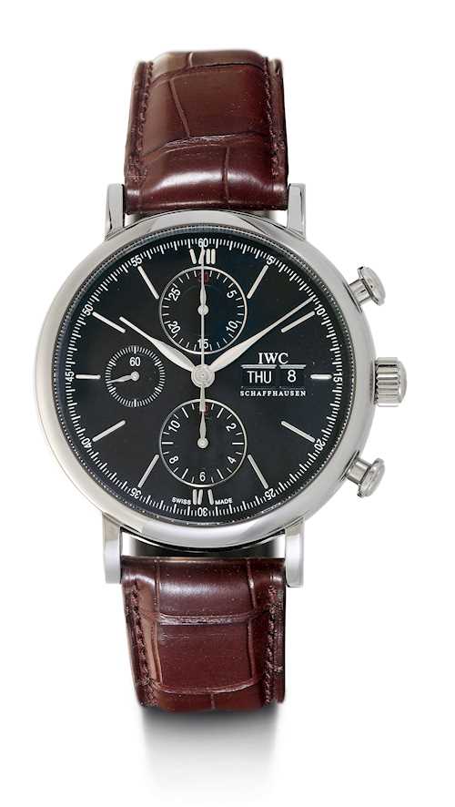 IWC, sehr attraktiver, neuwertiger "Portofino" Chronograph, 2016.