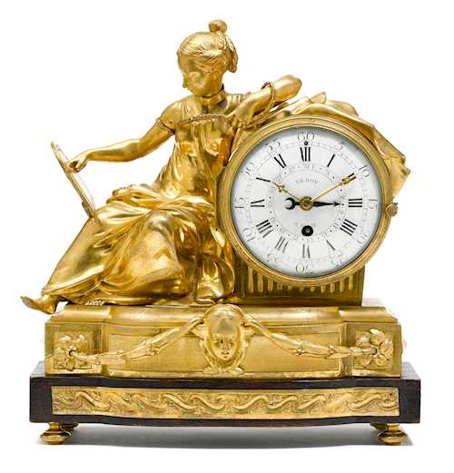 MANTEL CLOCK "ALLEGORY OF WISDOM"