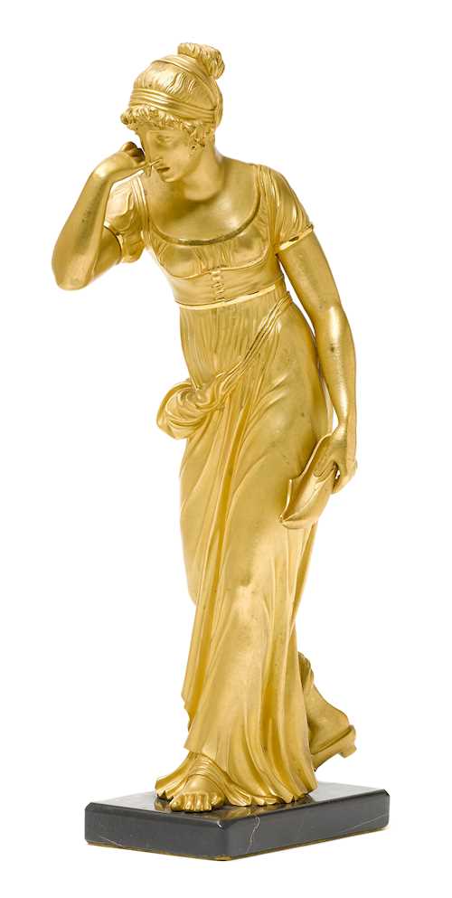 BRONZE FIGURE OF A LADY