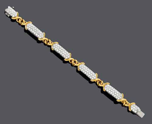 DIAMOND AND GOLD BRACELET, BY TIFFANY & Co.