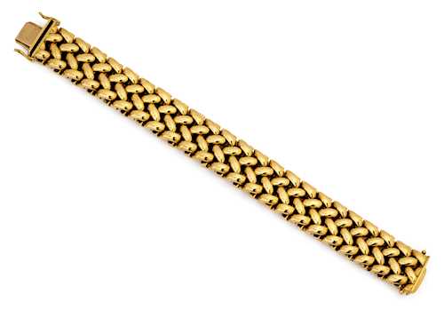 GOLD-BRACELET, um 1980.