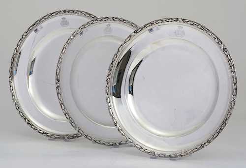 THREE SERVING PLATES