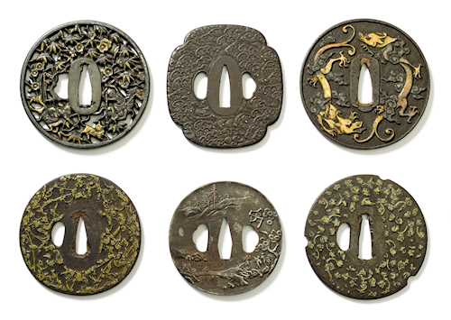 SIX IRON TSUBA.