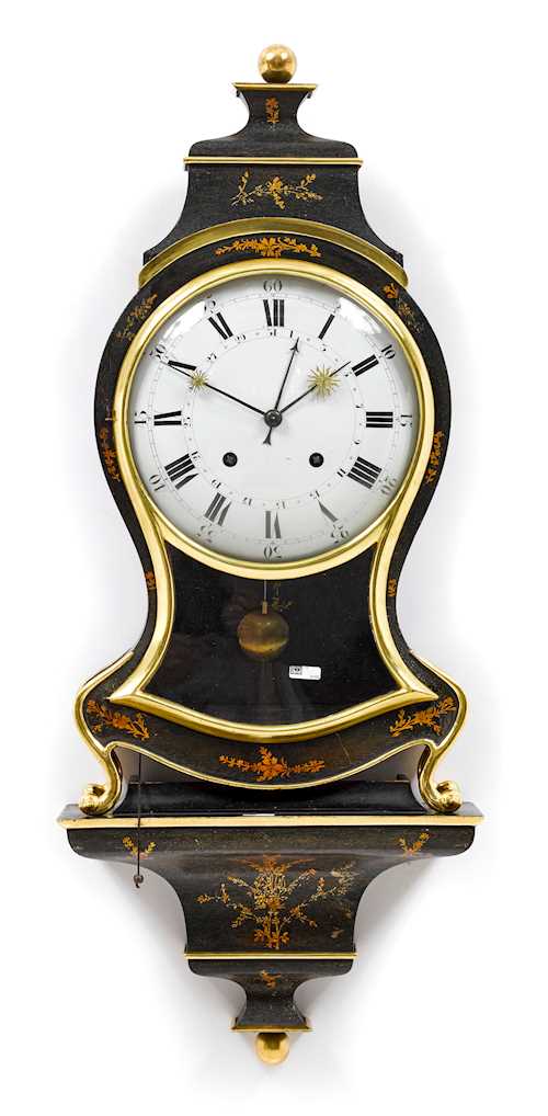 CLOCK ON PLINTH, WITH DATE