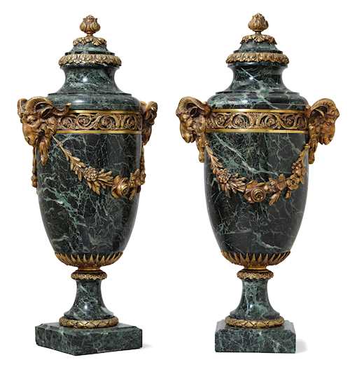 A PAIR OF DECORATIVE VASES