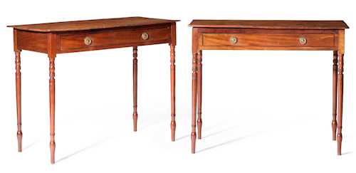 A PAIR OF SIDE TABLES