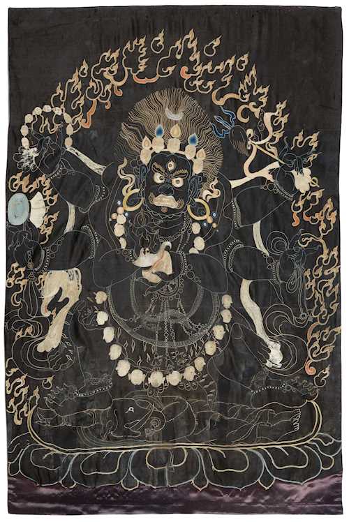 GROSSES MAHAKALA-THANGKA.