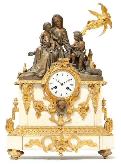 MANTEL CLOCK "FLIGHT TO EGYPT"