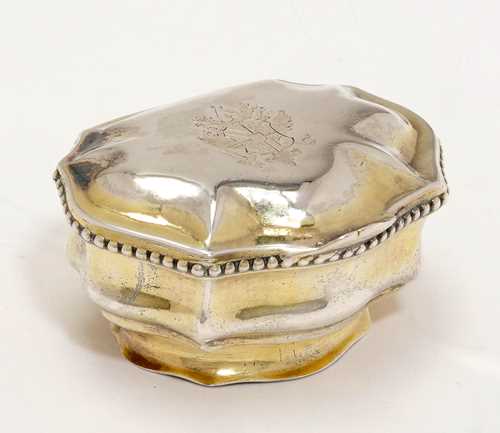 SILVER-GILT SPICE BOX