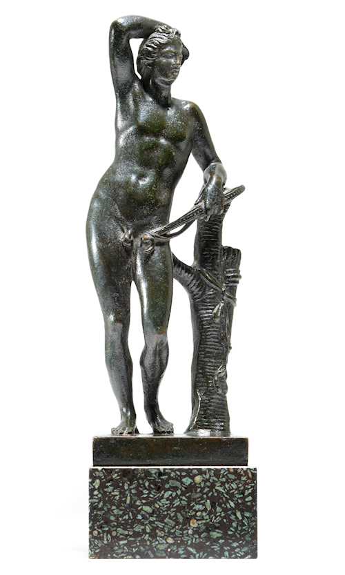 BRONZE FIGURE OF APOLLO LYKEIOS