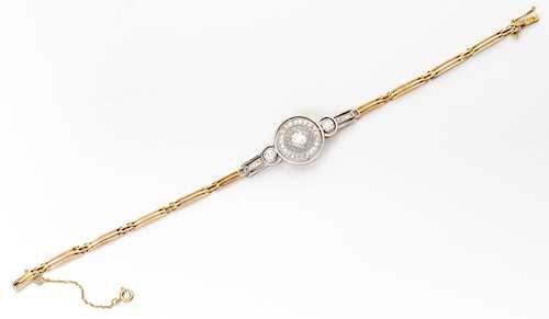 DIAMOND BRACELET, ca. 1910.