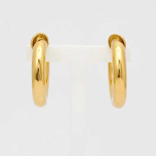 GOLD-CREOLES, probably CARTIER.