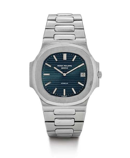 Patek Philippe, begehrte Jumbo Nautilus mit Doppel-Signatur, 1974.