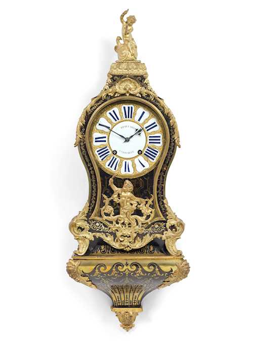 BOULLE CLOCK ON PLINTH