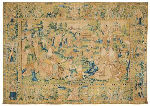 BIBLICAL TAPESTRY "ISRAELITES CARRYING THE ARK OF THE COVENANT"