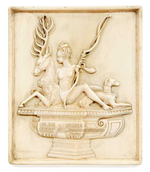 IVORY RELIEF WITH “DIANA OF ANET”