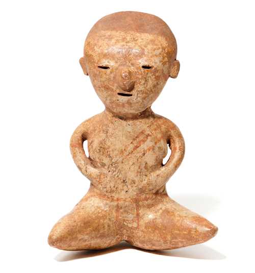 SEATED TERRACOTTA FIGURE