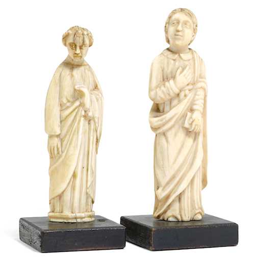 PAIR OF APOSTLE FIGURES