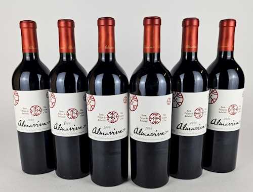 6 bts Chili Aconcagua Valley Almaviva OWC 0.75 L 2000