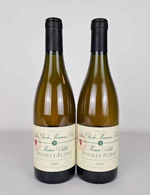 2 bts Pouilly-Fuissé Domaine Valette "Clos Monsieur Noly" 1er Cru 0.75 L 2007