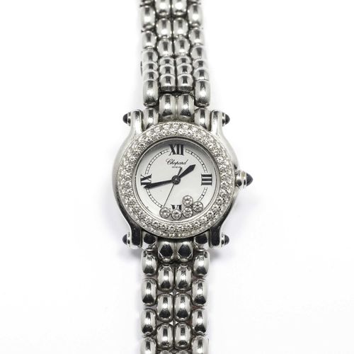 DIAMANT-DAMENARMBANDUHR, CHOPARD, HAPPY SPORT.