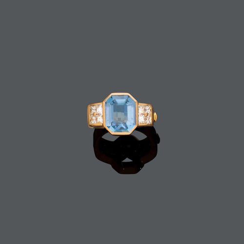 AQUAMARIN-DIAMANT-RING.