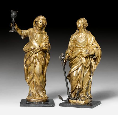 PAIR OF ALLEGORICAL FIGURES,