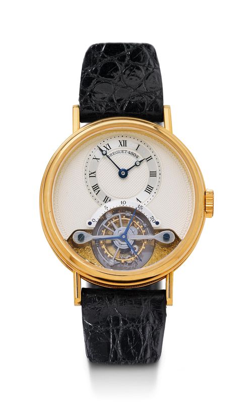 BREGUET, SEHR SCHÖNES, SELTENES TOURBILLON, ca. 90er Jahre.