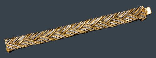 GOLD-BRACELET, CARTIER, London, um 1950.