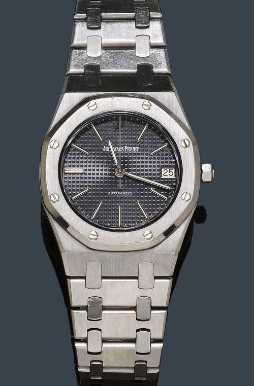 HERRENARMBANDUHR, AUTOMATIC, AUDEMARS PIGUET, ROYAL OAK, 80er Jahre.