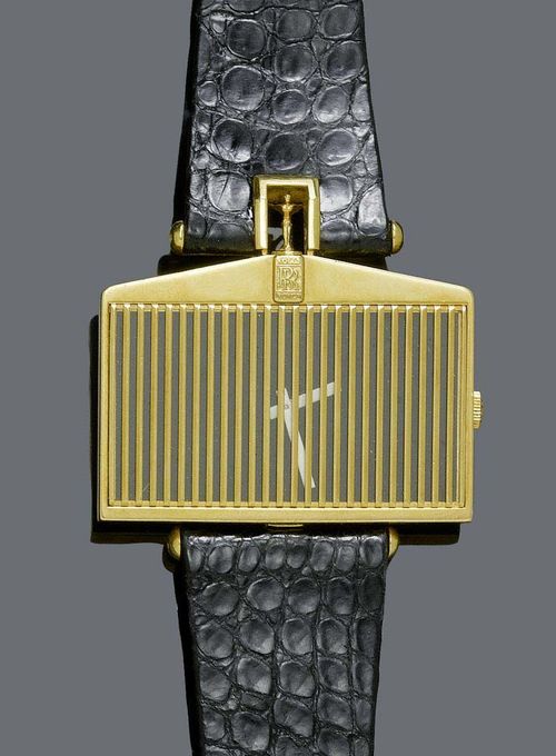 GENTLEMAN S WRISTWATCH CORUM for ROLLS ROYCE 1970s. Yellow gold