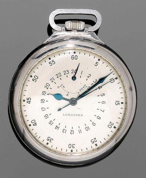 OBSERVATION POCKET WATCH WITH POWER RESERVE INDICATOR LONGINES