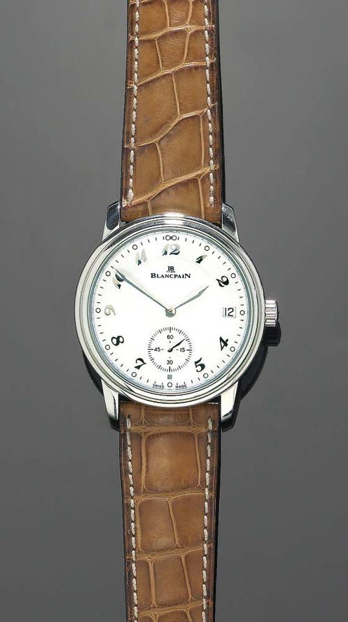 GENTLEMAN S WRISTWATCH AUTOMATIC BLANCPAIN. Steel. Extra flat