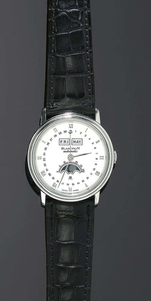 GENTLEMAN S WRISTWATCH AUTOMATIC WITH MOON PHASE BLANCPAIN