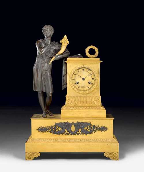 MANTEL CLOCK "A LA CORNE D'ABONDANCE"