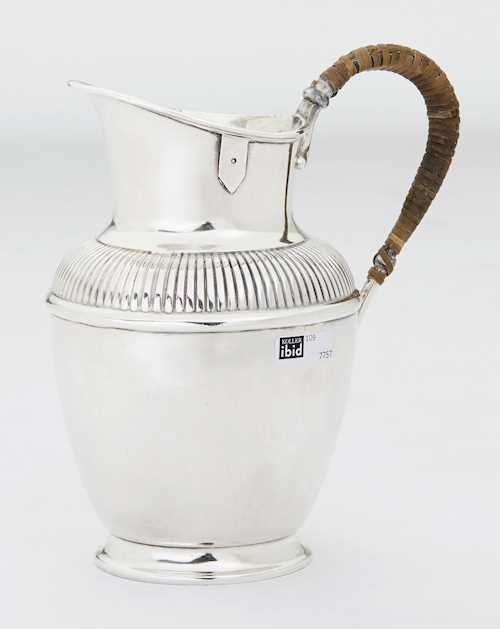 SILVER-PLATED MILK JUG,