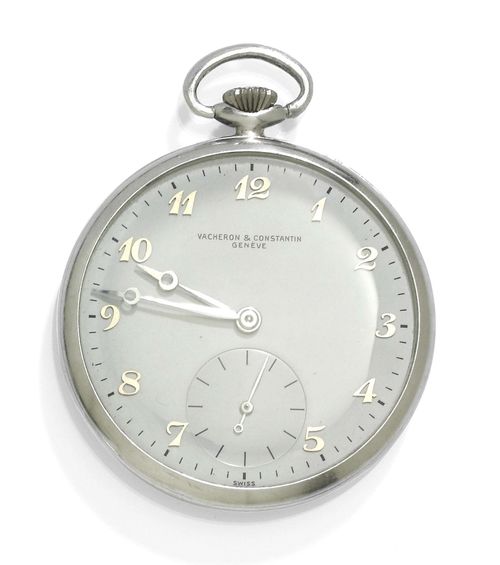 ALUMINUM POCKET WATCH VACHERON CONSTANTIN ca. 1950. Aluminium