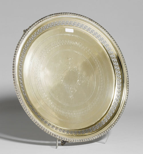 SILVER-PLATED TAZZA