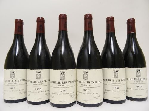 6 bts Monthelie les Duresses Domaine Comtes Lafon 0.75L 1999