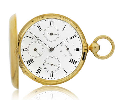 Rare Pocket Watch with calendar, ca. 1860.