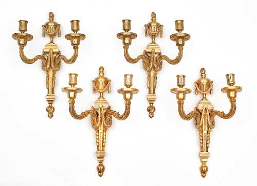 LOT OF 4 SCONCES,