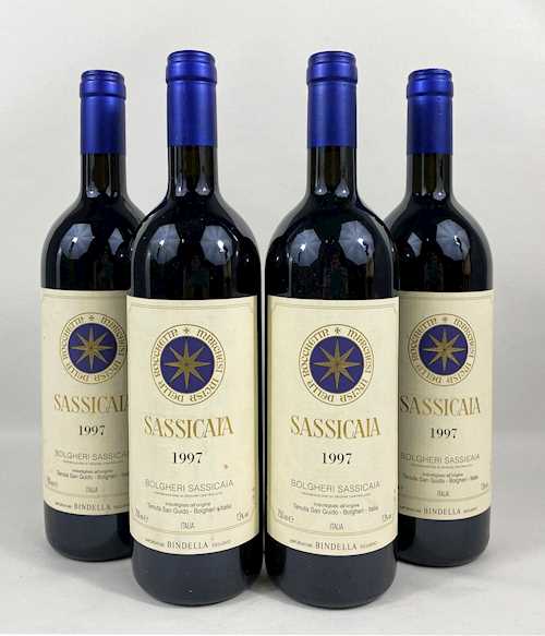 4 Fl. Bolgheri Tenuta San Guido "Sassicaia" 0.75 L 1997