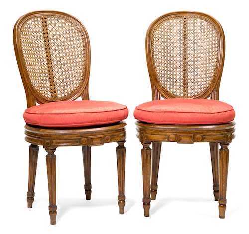 A PAIR OF CHAIRS