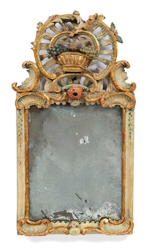 SMALL PAINTED MIRROR