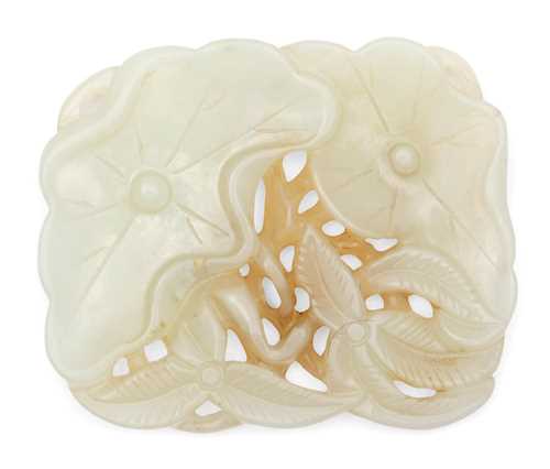 WHITE JADE CARVING.