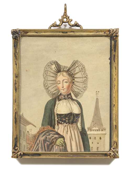 PORTRAIT MINIATURE - COPY AFTER FRANZ NIKLAUS KÖNIG (1765-1832)