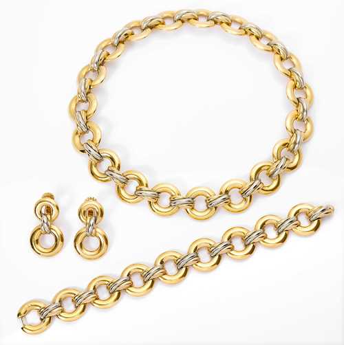 GOLD-ENSEMBLE, CARTIER, 1996.