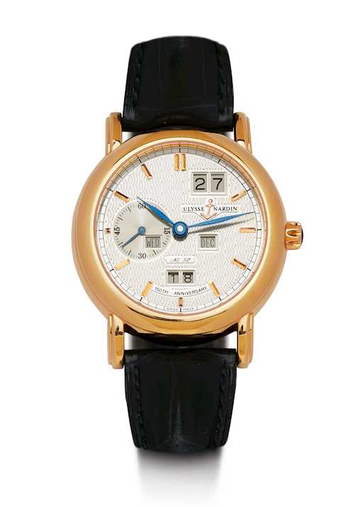 Ulysse Nardin, limited edition with perpetual calendar "Ludwig", 2001.