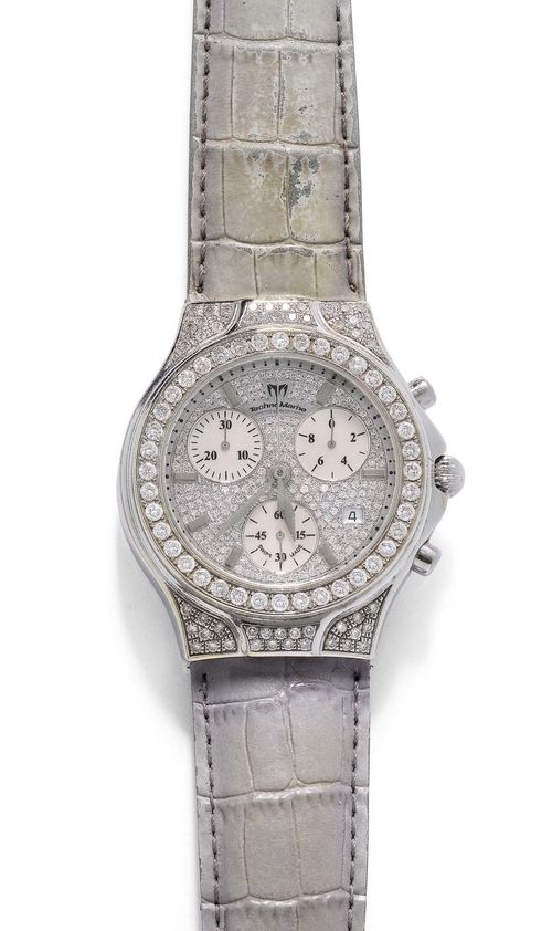 DIAMOND LADY S WRISTWATCH CHRONOGRAPH TECHNOMARINE. White gold