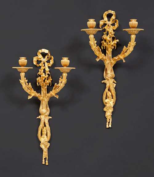 A PAIR OF SCONCES.